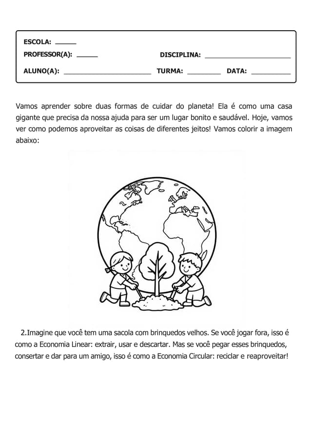 Atividade adaptada para aluno com DI — página 1