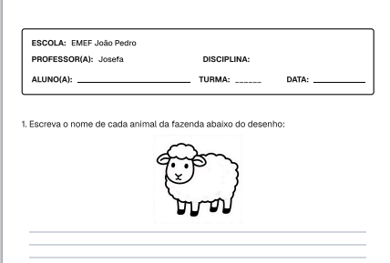 Exemplo de atividade 6